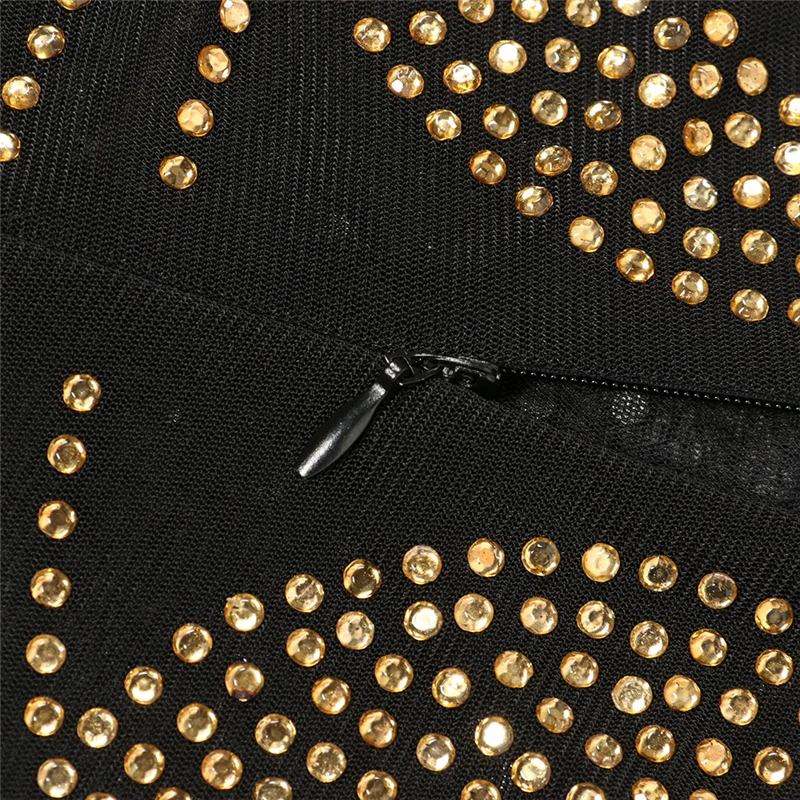 

Ropa mujer Sexy Mesh Diamonds Glitter Club Dress Women Black Halter Glitter Party Dresses Bodycon Sparkly Night Club robe femme