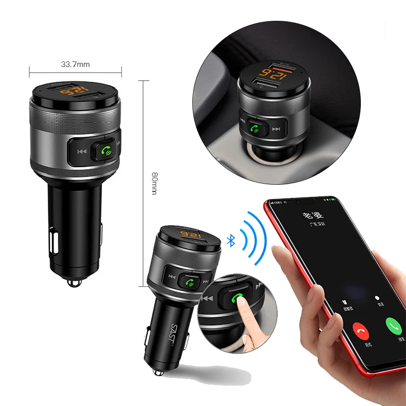 MP3-плеер для автомобиля Bt93 приемник громкой связи Qc3.0 быстрая зарядка