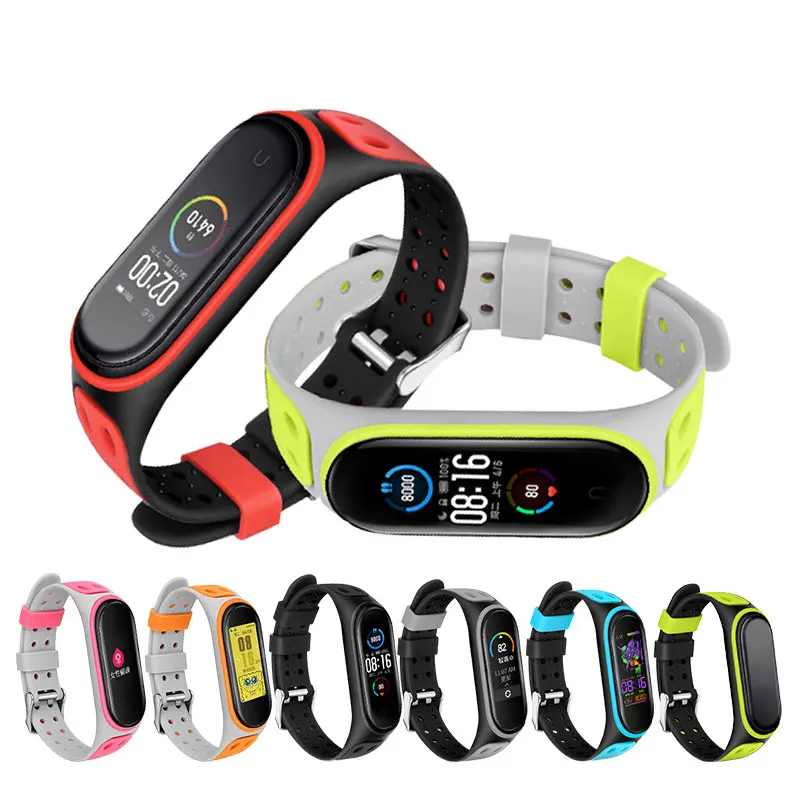 

Silicone Correa For Xiaomi Mi Band 4 Strap Wristband Mi Band 4 5 6 Replacement Belt Bracelet For Xiaomi Mi Band 6 5 4 3 Strap