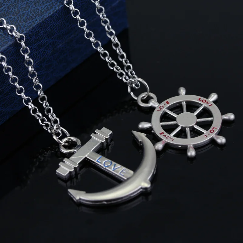 Горячая продажа Diy Ручная работа цепь из нержавеющей стали парное ожерелье руль