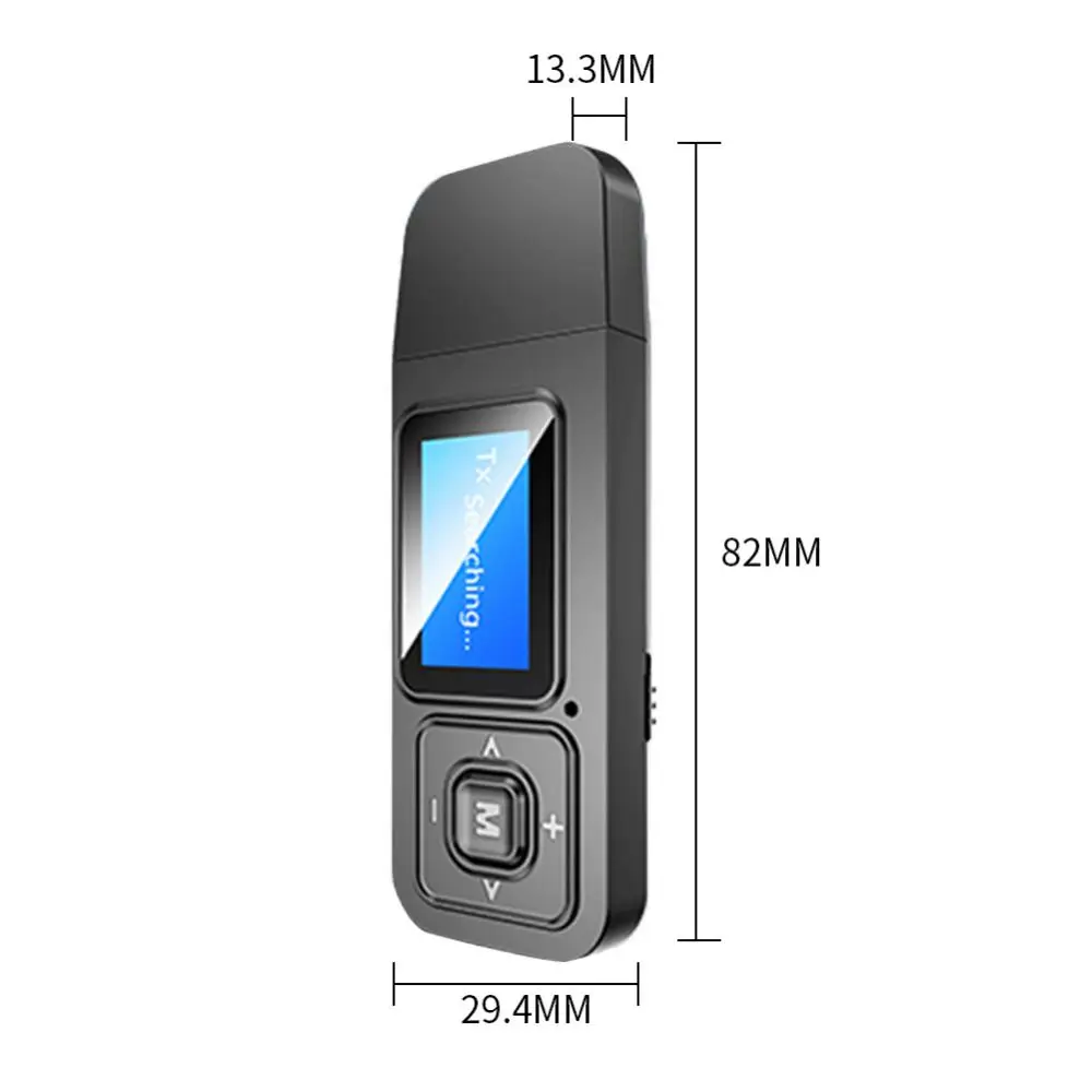 

80% Dropshipping!Universal 2 in 1 Bluetooth 5.0 Car Wireless Audio Adapter LCD Digital Display Receiver Transmitter Adapter Car