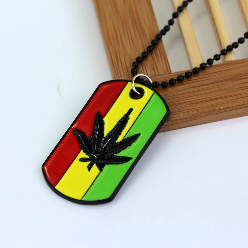 Ожерелье с подвеской в виде листьев растений металлическая цепочка кулоном