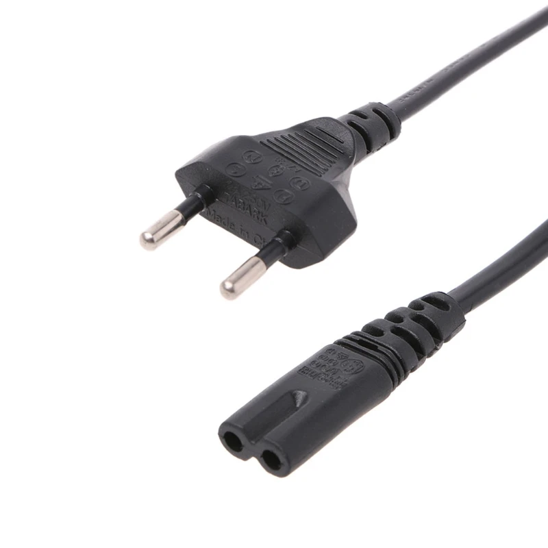 1pc 0.6M 2ft-Prong Pin AC EU Power Cable High Quality Wire Conductor Cord For Desktop Laptop | Обустройство дома