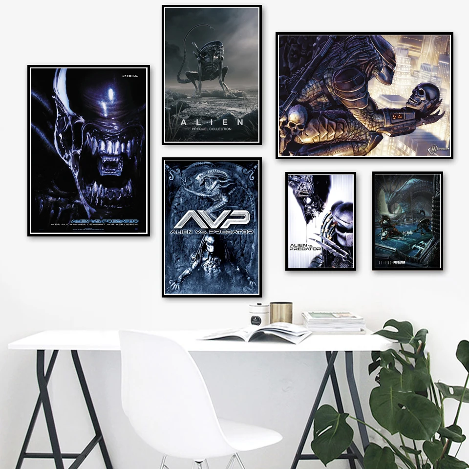 Настенная картина инопланетянин Классический плакат с изображением фильма
