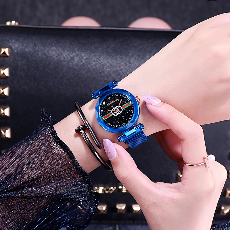 Роскошные брендовые часы модные женские наручные золотой тонкий браслет ремешок