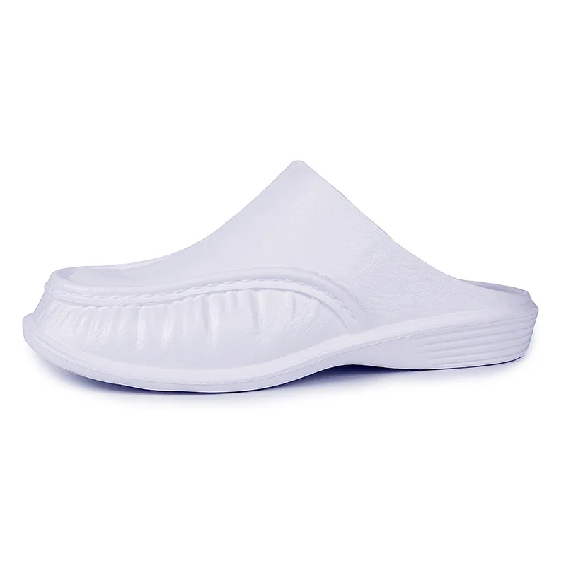 

2021 NEW Slippers Men Indoor & Outdoor Home Men Fashion Soft Bottom Half Drag Slippers Home Non-Slip Men Sandals and Slippers
