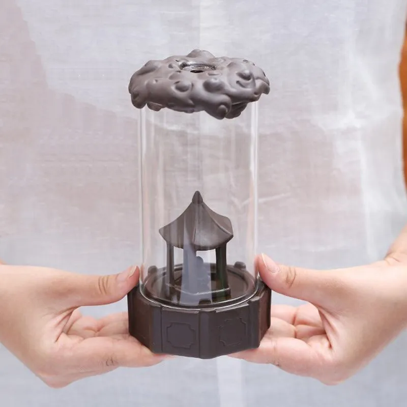 Керамическая курильница для благовоний ГОРЕЛКА со стеклянным покрытием