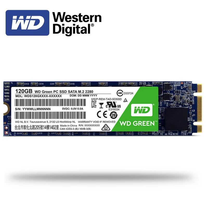 Внутренний твердотельный накопитель WD Green SSD 480 ГБ 240 120 жесткий диск TLC M.2 2280 дюйма
