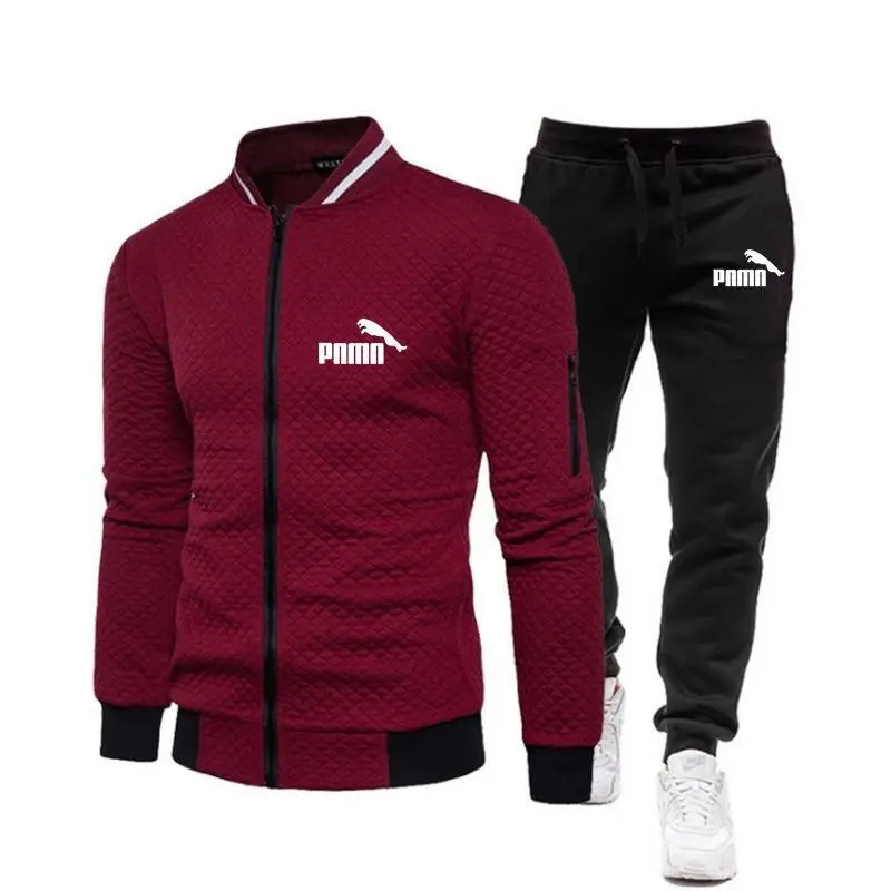 

Autumn Winter Men Tracksuit 2 Pieces Sets Men's Jacket Casual Zipper Jackets Sportswear+Pants Sweatshirt Sports Suit Men puo1102