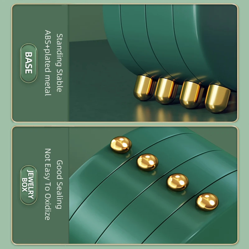 jewelry storage box household earrings necklace display stand high capacity luxury retro screen foldable jewelry organizer case free global shipping