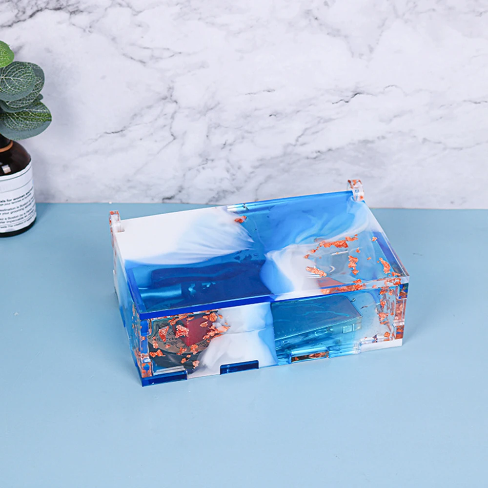 

Epoxy Mold Multi-Function Storage Box Silicone Mould Splicing Set