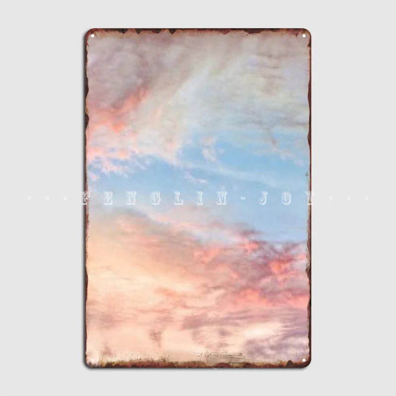 

Розовый эстетический закат облака металлический знак Паб Бар пещера создание тарелок жестяной знак плакат