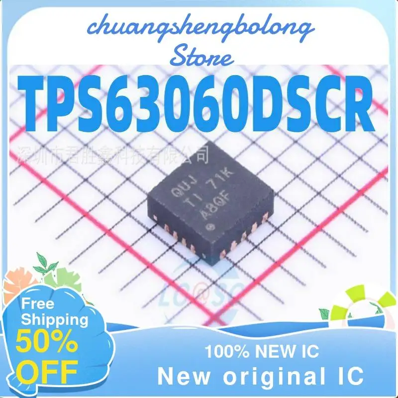 

10-200PCS TPS63060 TPS63060DSCR QUJ WSON10 New original IC
