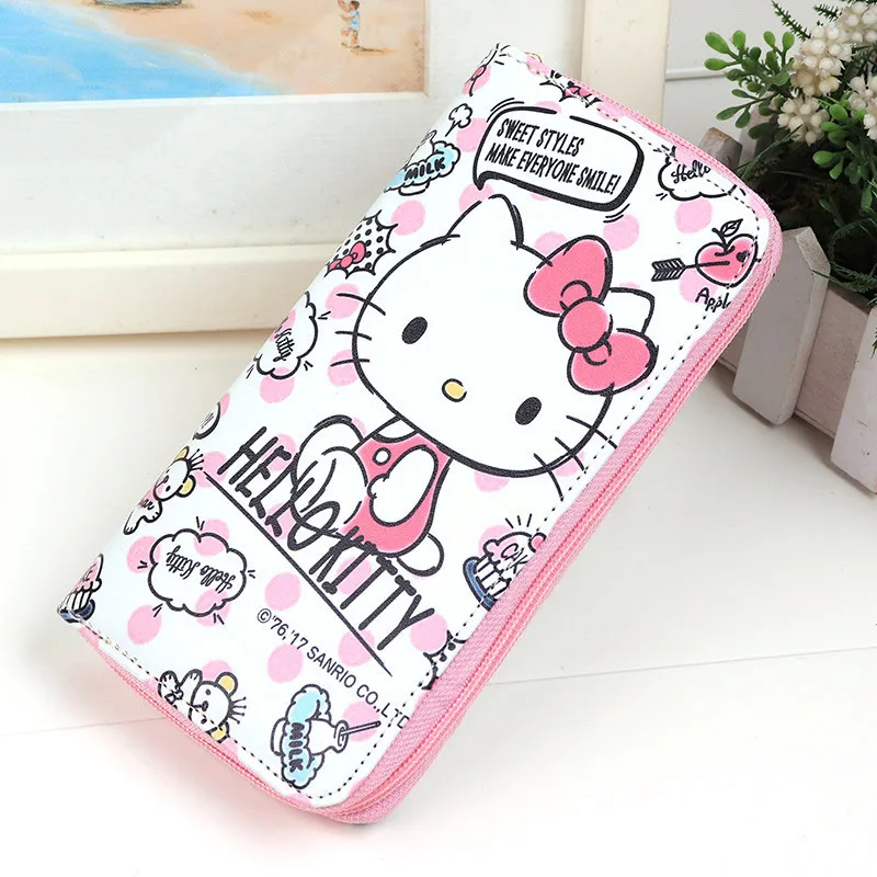 Sanrio кошелек hello kitty милый мультяшный для девочек и мальчиков Студенческая сумка