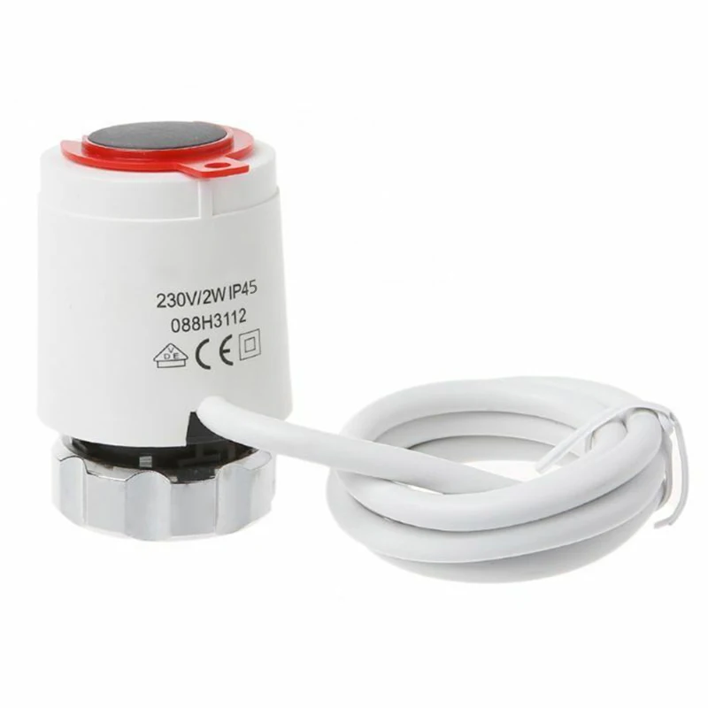 Привод тепловой электрический открытый закрытый пол термостат водоотделитель