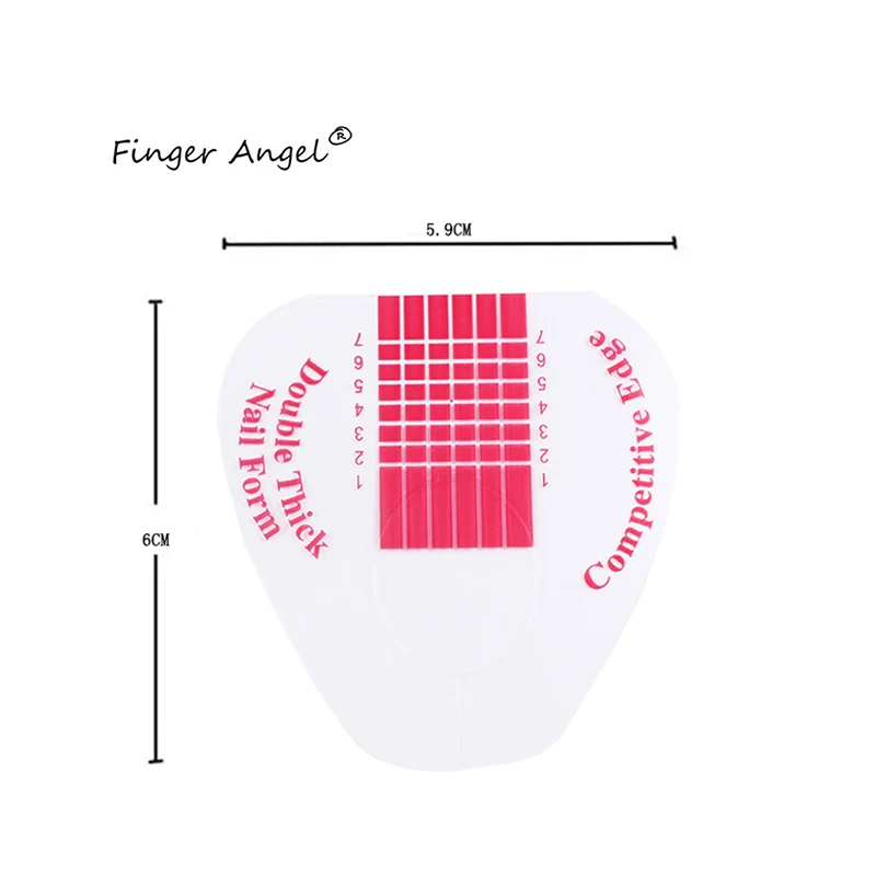 100/500 шт. наклейки для ногтей в форме подковы|extension nail forms|nail formsnail art tips extension |