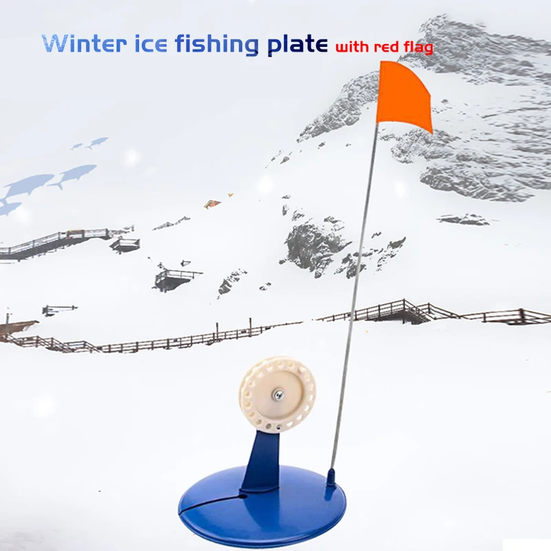 Новинка 2019 портативная зимняя удочка для ледяной рыбалки с синим флагом