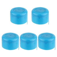5 bottles cap disposable anti splash leakproof snap on water bottle lid screw thread cover replacement for 3 5 gallon water jugs