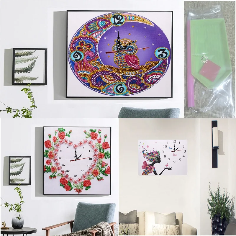 Световой Алмазная вышивка круг алмазов картина с изображением совы со сказочным