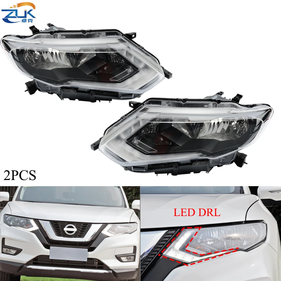 Передний галогенный налобный светильник ZUK 2 шт. фонарь для NISSAN ROGUE T32 2017-2019