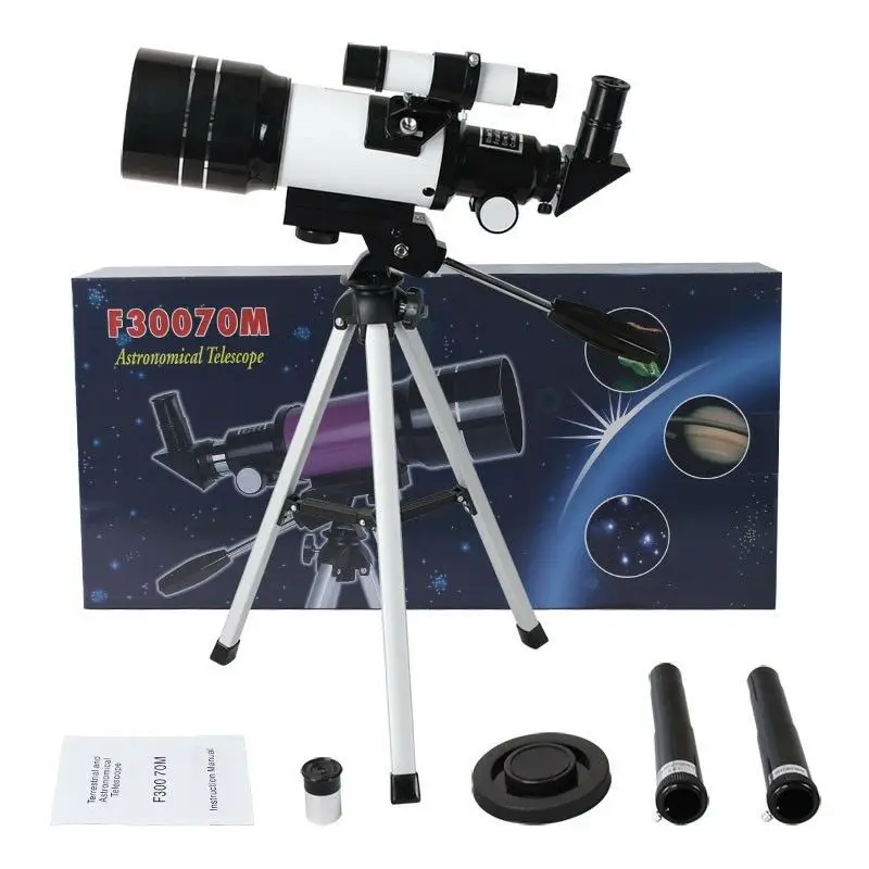 150X HD Professional Monocular Astronomical Telescope Deep Space Star Moon View Refraction Scope with Finder Tripod