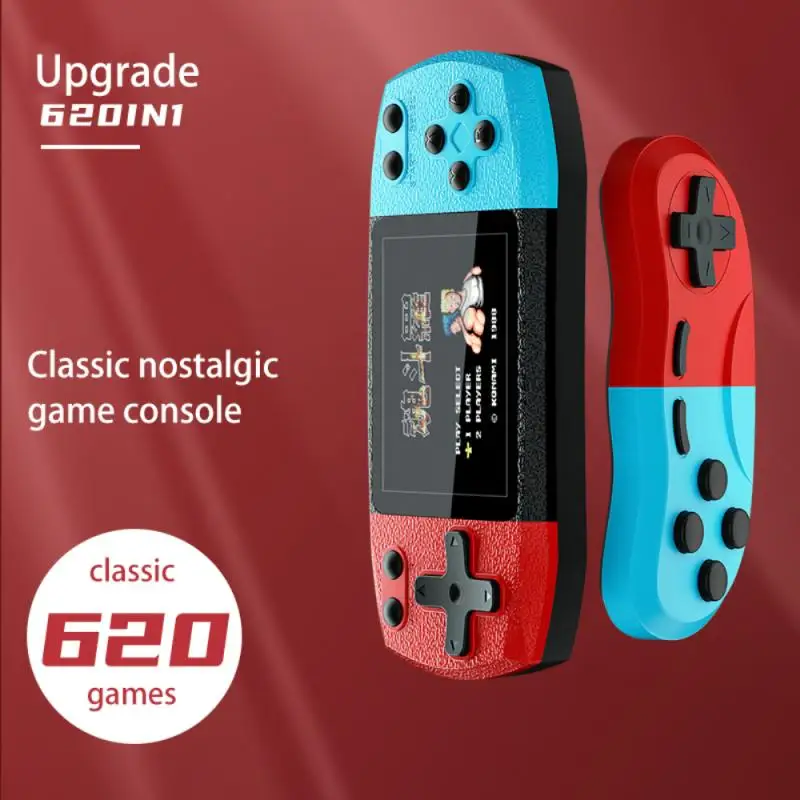 

Новинка, ретро Электронный игровой автомат, видео игровые консоли, 620 игр в 1, AV Out, два игрока с геймпадами, игровые приставки, Детские Подароч...