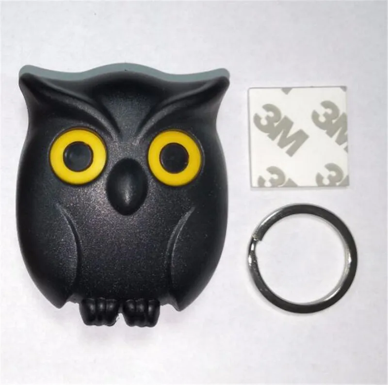 

New 50pcs/lot Owl Night Wall Magnetic Key Holder Magnets Hold Keychain Key Hanger Hook Hanging Key Will Open Eyes