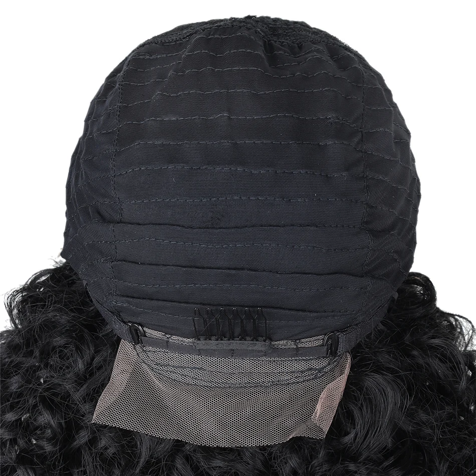 

Wave KinKy Curly Synthetic Wigs Natural Black 14" Wig For Women High Temperature Fiber By BOOMING HAIR