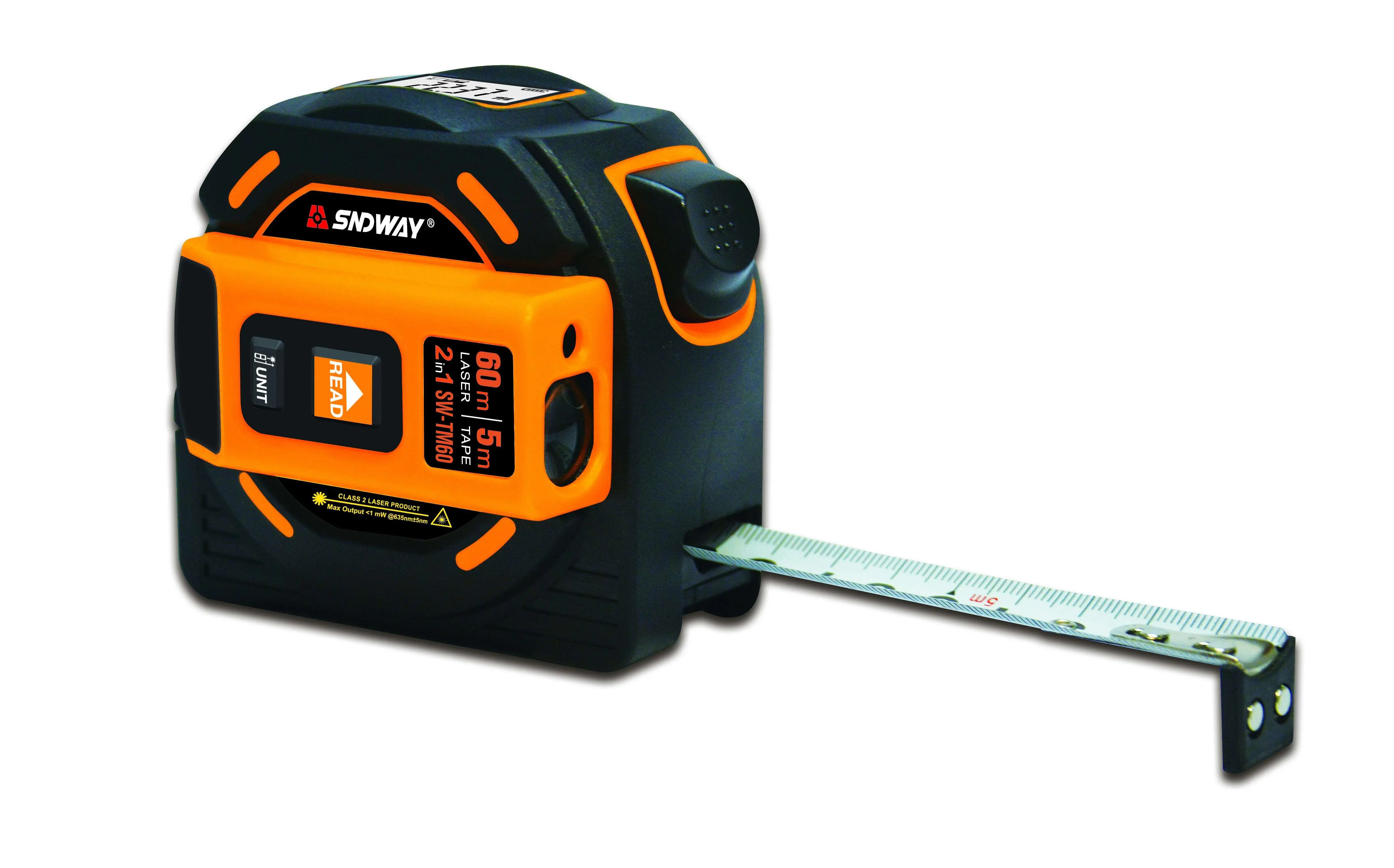 SNDWAY SW-TM40/TM60 Tape Laser Distance Meter Retractable Ruler Rangefinder