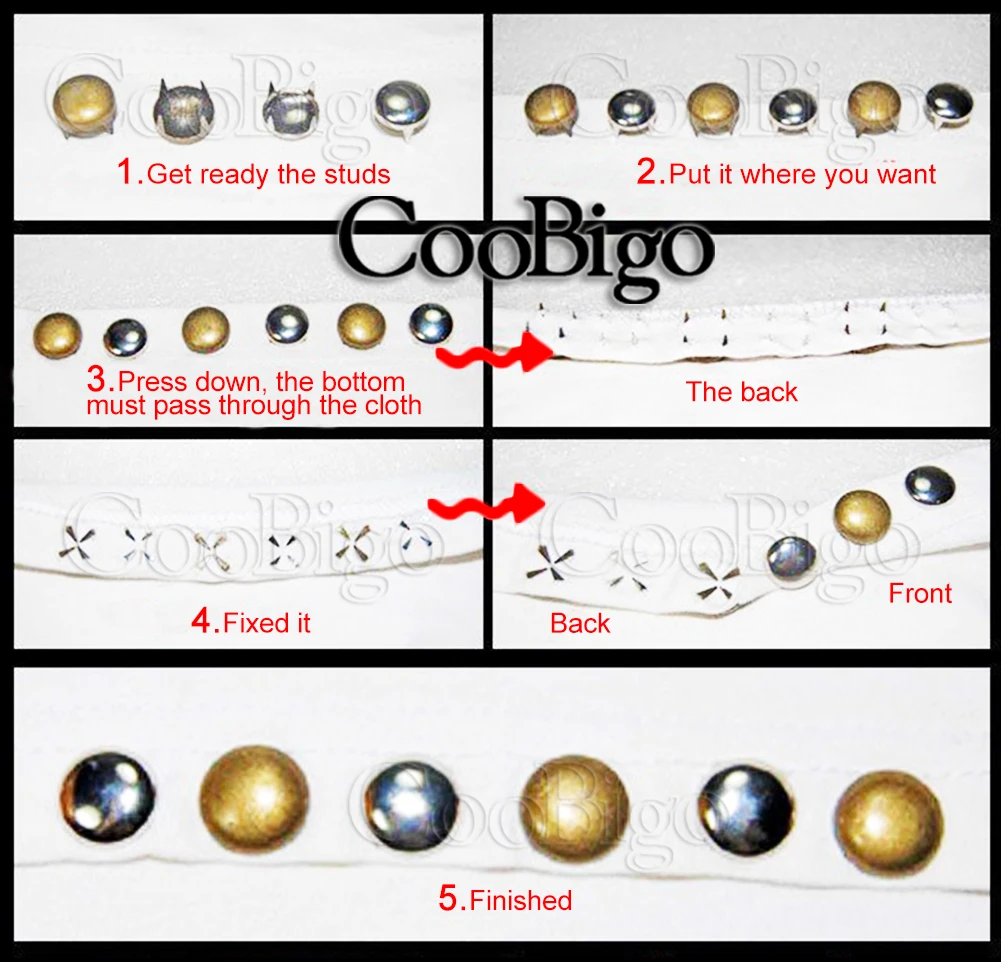 В стиле панк рок конуса заклепки Спайк коготь украшения сумки ремни Шляпа сапоги