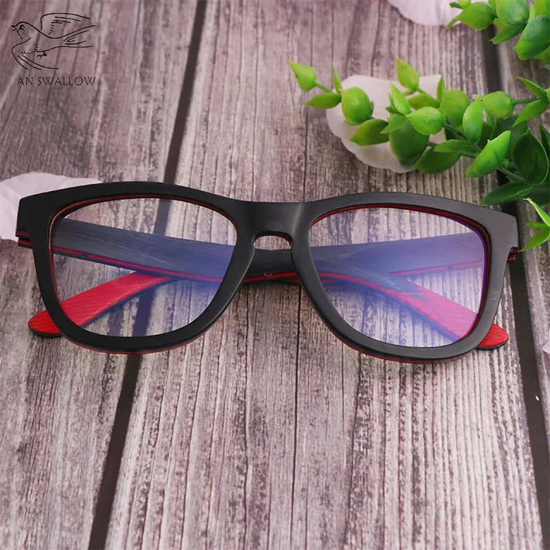 Натуральные мужские деревянные солнцезащитные очки Скейтборд ручной работы