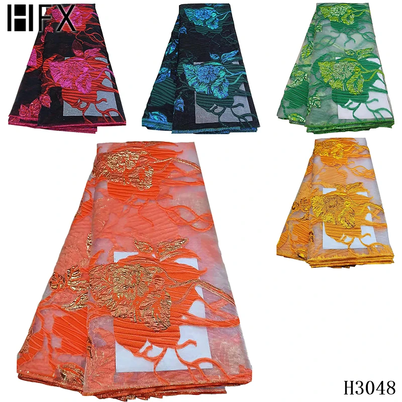 

Nigerian Sequins Lace Fabrics 2020 High Quality African Net Lace blue Fabric for Wedding Party gold Sequence Lace Fabric