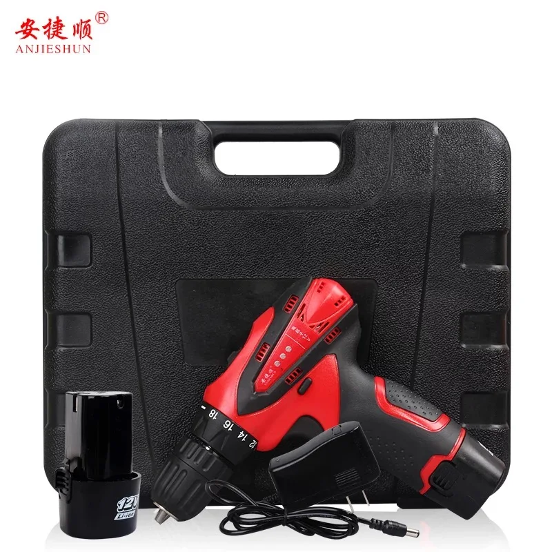 Многофункциональная бытовая электрическая дрель 12 В с литиевой регулировкой