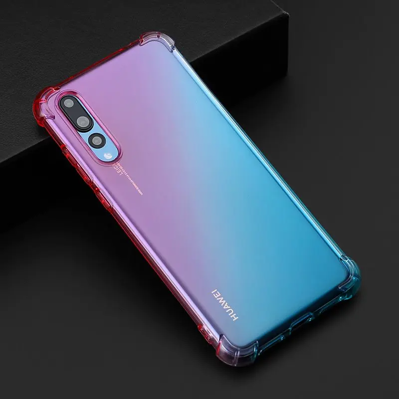Прозрачный радужный чехол для телефона huawei mate 20 Lite силиконовый покрытия Funda Pro 20lite