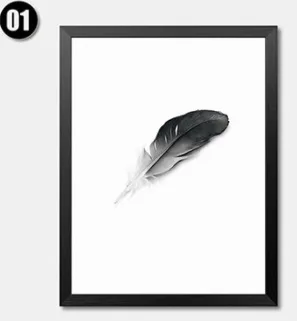 Северная Европа современная простая подвесная картина с перьями совой украшение