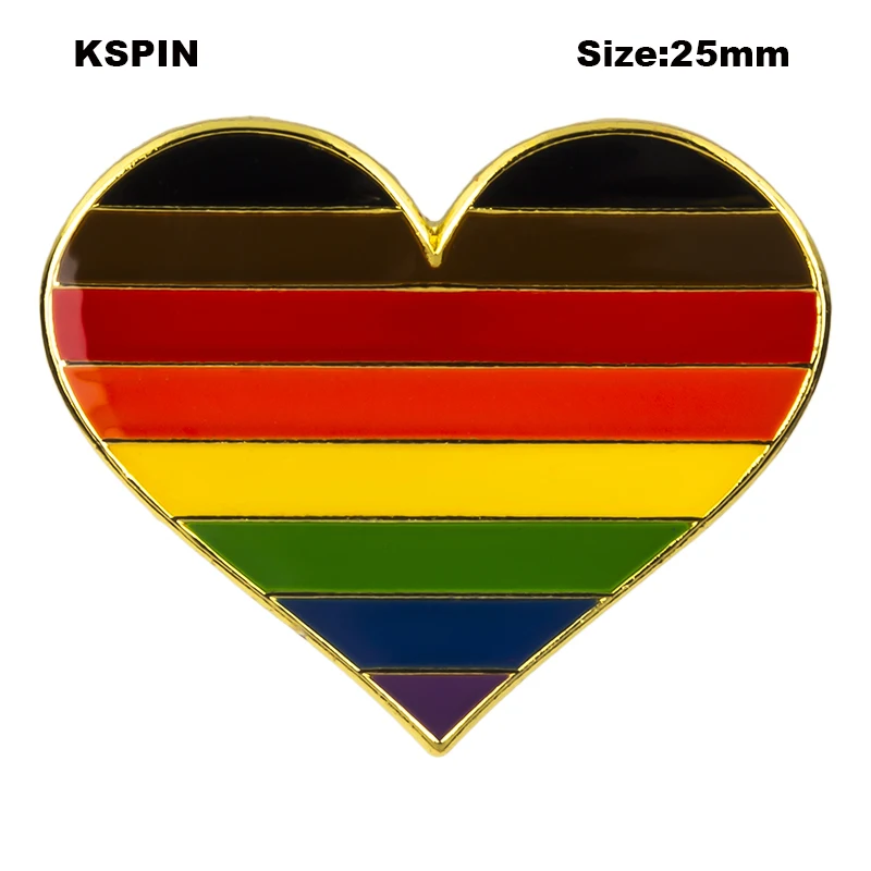 Филадельфии Phily гей флаг радуга Гей ЛГБТ В форме сердечка значок символ Pin