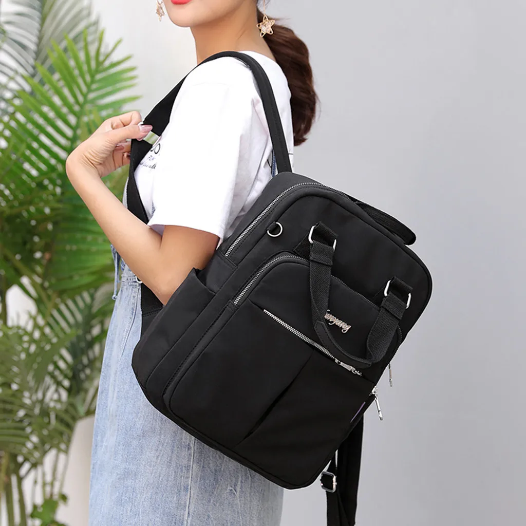Женский рюкзак вместительная сумка сумки на плечо для ноутбука с USB разъемом