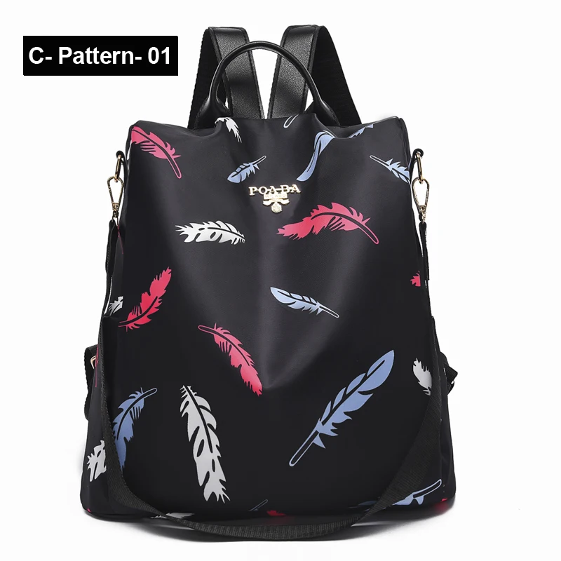 C-Pattern-01 Vadim, новинка, модные женские рюкзаки, водонепроницаемый, Оксфорд, рюкзак, женский, анти краж, рюкзак, школьные сумки для девочек, Mochila Mujer - Цвет: C-Pattern-01