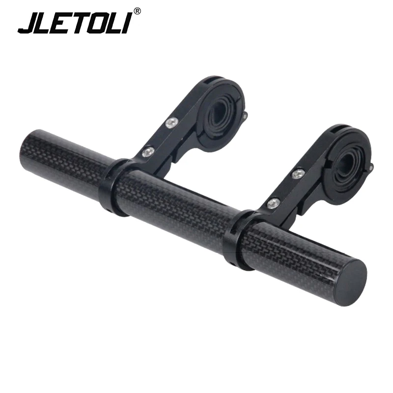 Black JLETOLI велосипедные стойки MTB руль Расширенный кронштейн бар компьютер держатель телефона велосипед сплав многофункциональный поддержка расширитель - Цвет: Black