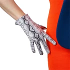 Перчатки женские короткие из искусственной кожи, 21 см