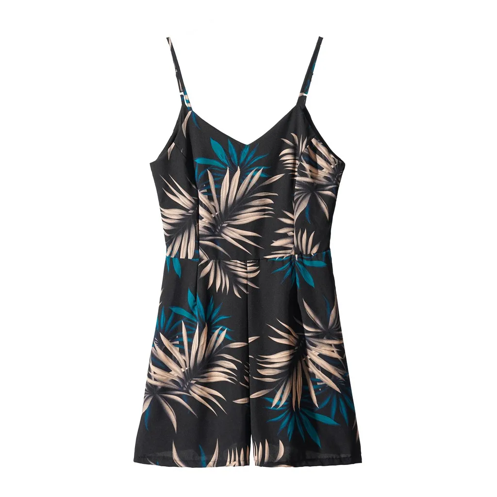 Женский модный сексуальный комбинезон с открытой спиной повседневный летний