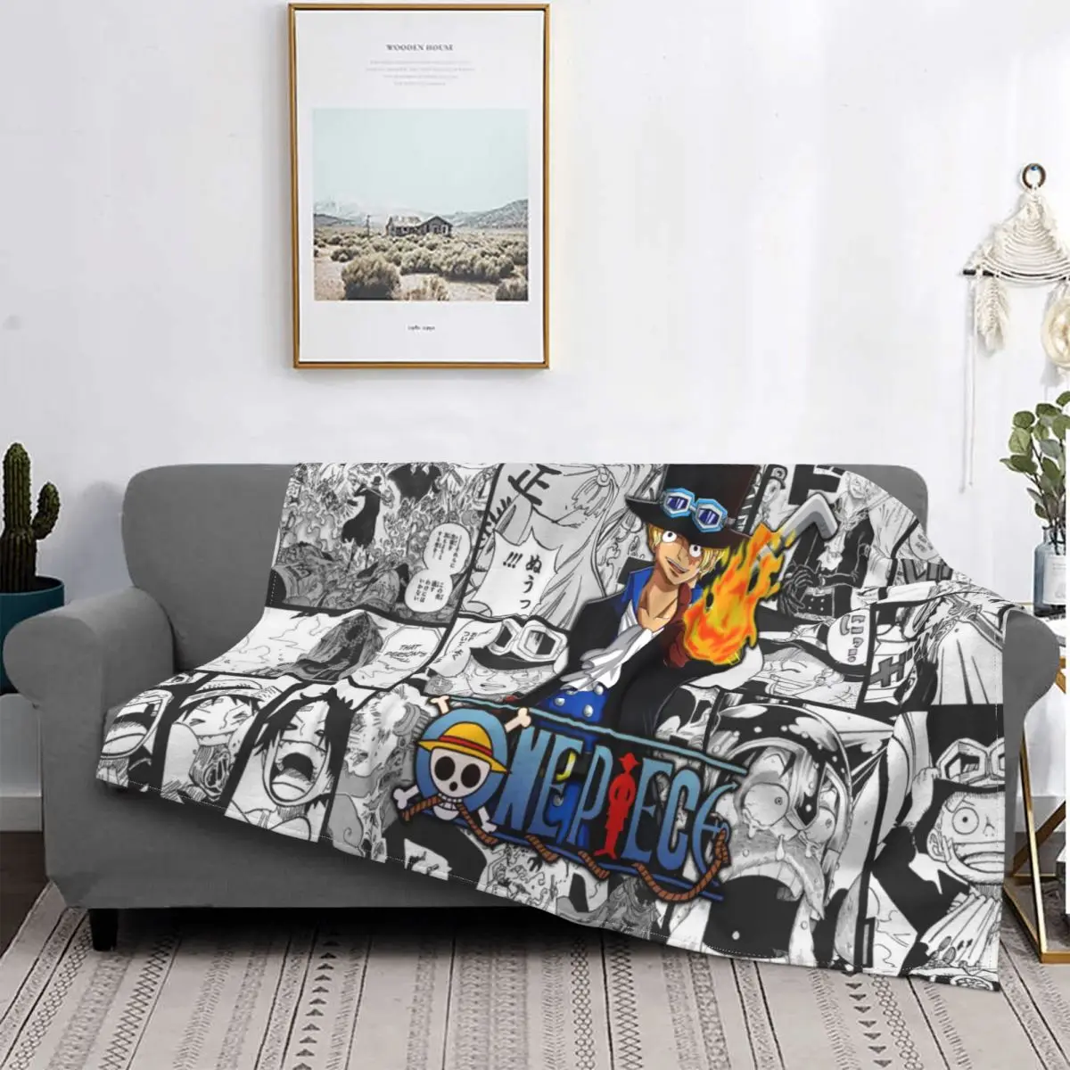 

One Piece Sabo Blanket Ultra-Soft Fleece Anime Blanket Throw