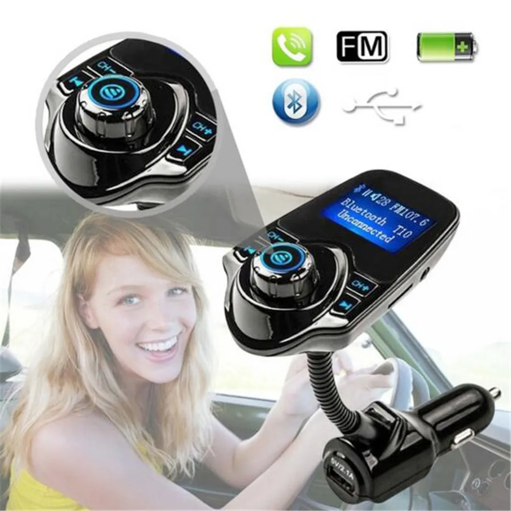 Комплект громкой связи с ЖК дисплеем XIAOMI беспроводной автомобильный Bluetooth fm