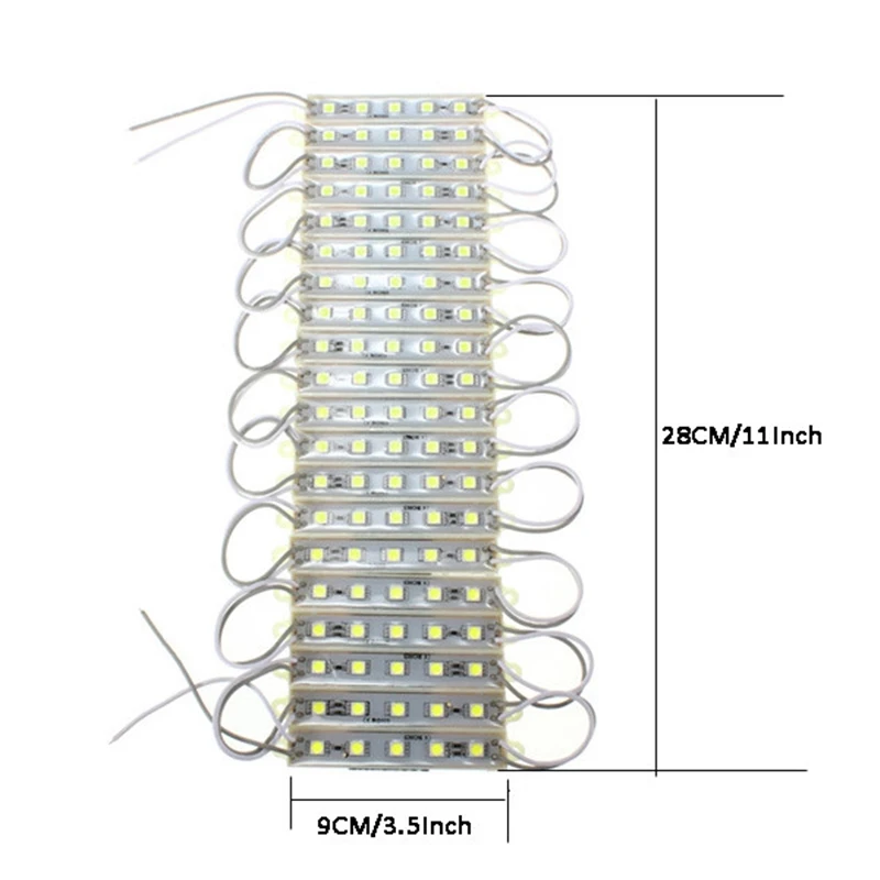 Отличное качество, 5 цветов, 5 SMD 5050 светодиодный модуль, светильник, водонепроницаемый IP68, жесткая полоса, барный светильник, лампа DC12V