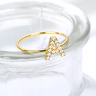 Модные стекируемые первоначального кольца для мужчин и женщин A-Z Английский алфавит ювелирные изделия для женщин, ювелирное изделие для пары кольца дружбы Подарочные Кольца Bff дропшиппинг