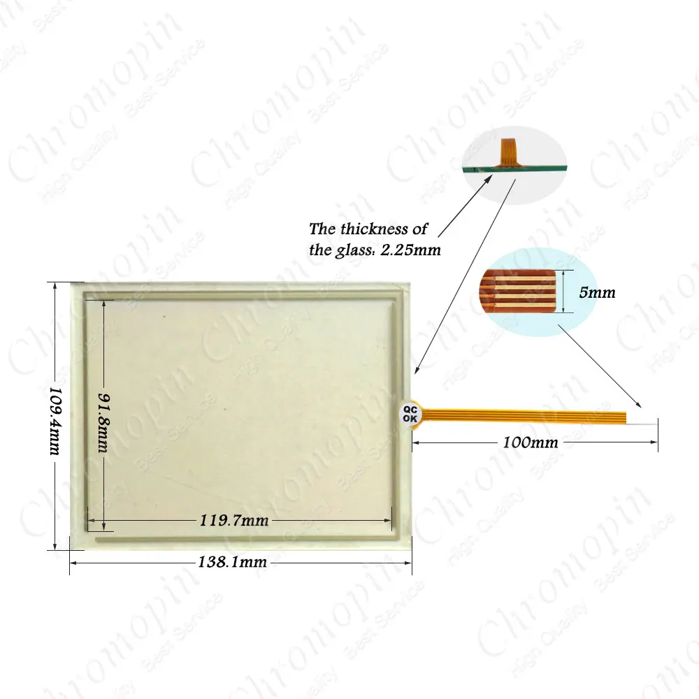 Touch Screen for 6AG1647-0AD11-2AX0 6AG1 647-0AD11-2AX0 6AV6647-5AC00-0QE0 6AV6 647-5AC00-0QE0 KTP600 with Membrane Switch | Компьютеры и