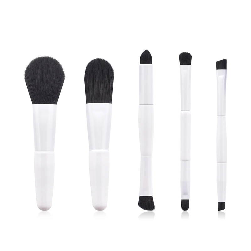 LR 5 набор кистей для макияжа белые короткие ручки косметические инструменты