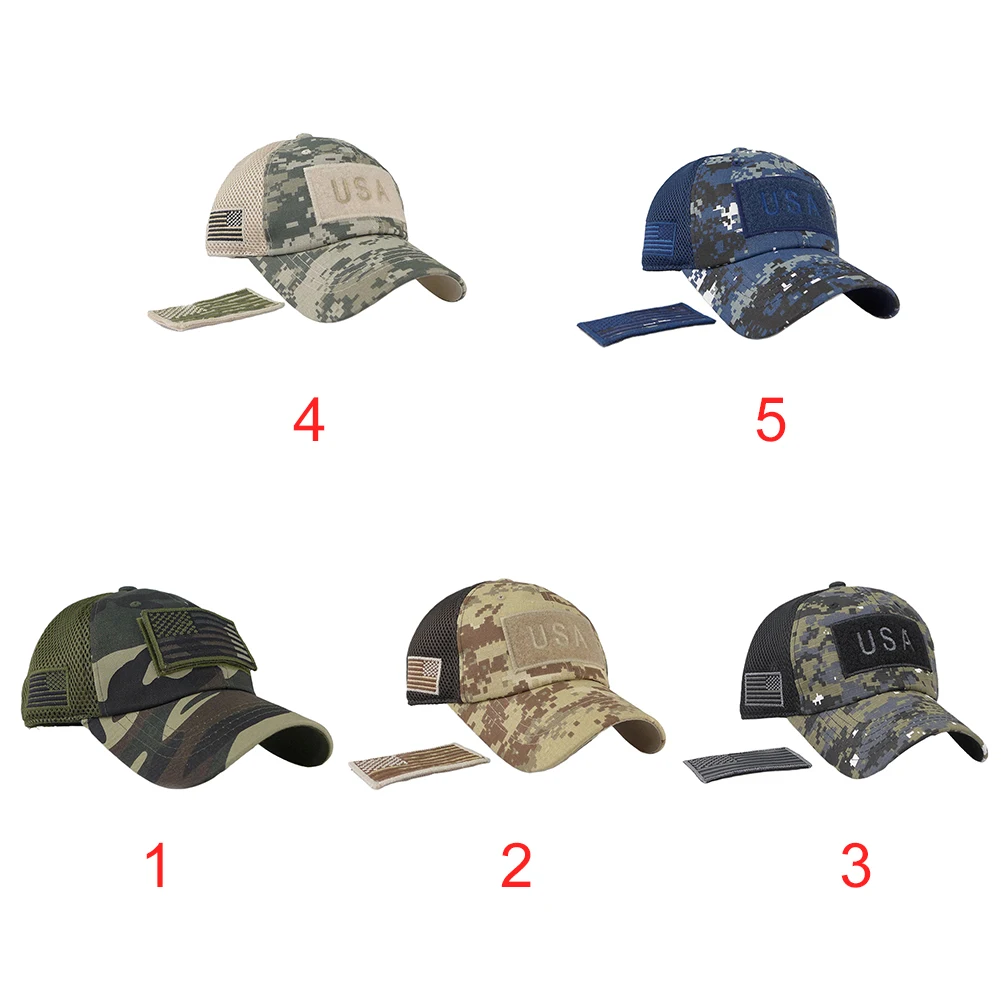 Защита от Солнца Открытый пот впитывающий патч изогнутые поля флаг США джунгли