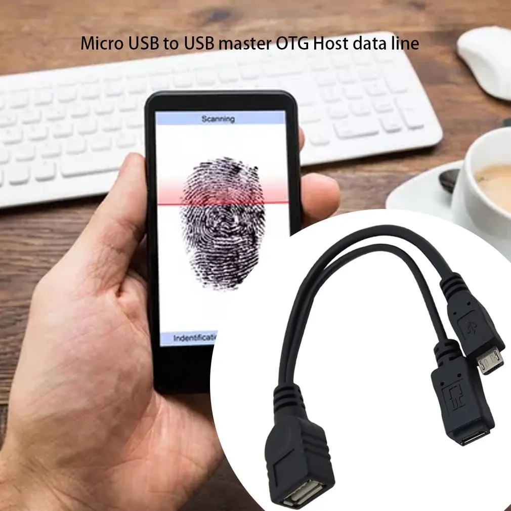 2 In 1 OTG Micro USB Host Power Y Splitter Adapter to 5 Pin Male Female Cable Durable | Мобильные телефоны и аксессуары