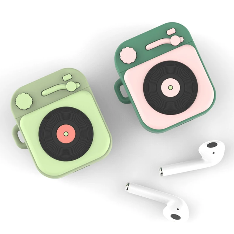 Чехол для AirPods роскошный силиконовый мягкий ТПУ чехол наушников s Airpods 2 защитный